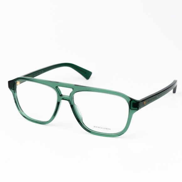 Bottega Veneta BV1294O 003 Green Pilot Women Eyeglasses BRAND NEW - Picture 5 of 12